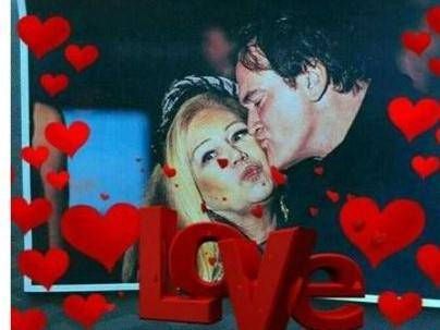 Patrizia Brandimarte al bacio con Quentin Tarantino