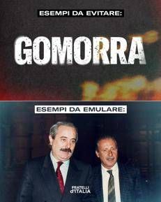 Il post sulla pagina Facebook di Fratelli d'Italia