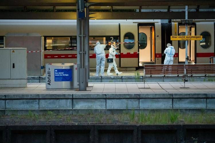 Il luogo dell'attacco ad Amburgo (Afp)