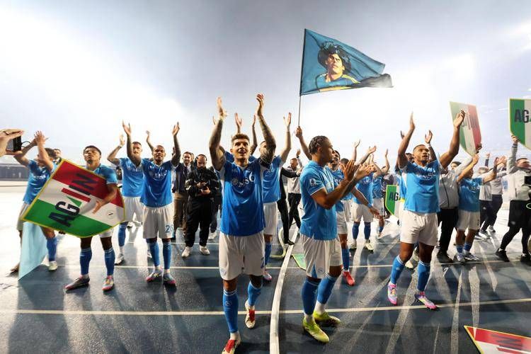 I festeggiamenti del Napoli - Ipa/Fotogramma