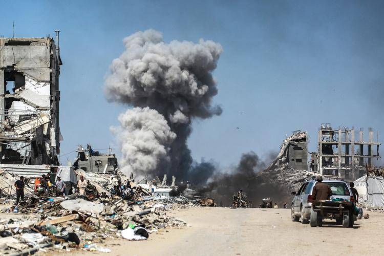 Attacco israeliano nella Striscia di Gaza (Afp)