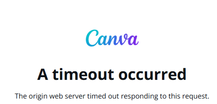 La schermata di Canva