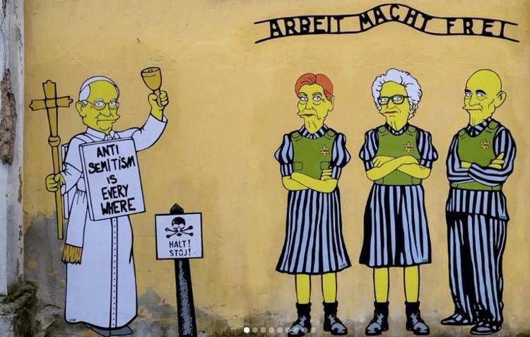 Il murale di aleXsandro Palombo  - foto dal profilo Instagram dell'artista