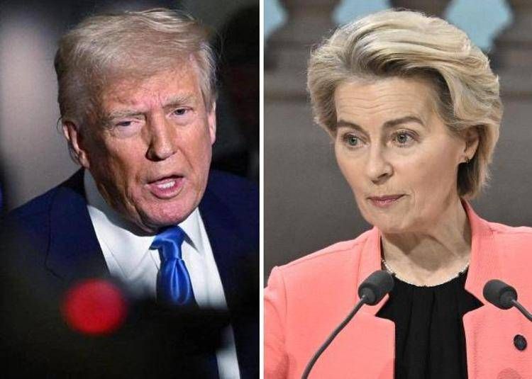 Donald Trump e Urdula von der Leyen - (IPa)