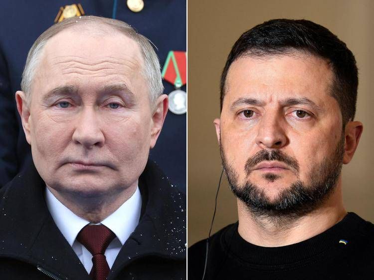 Vladimir Putin e Volodymyr Zelensky (Afp)