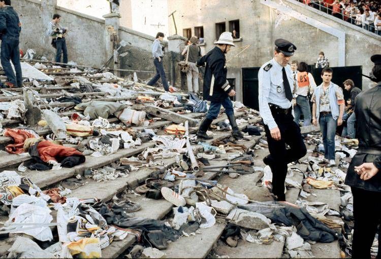 La strage allo stadio Heysel di Bruxelles - (Ipa)