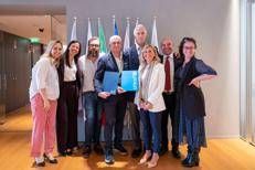 da sinistra: Celada, Grifantini, Brotto, Rozera, Malagò, Bianchedi, DeMaio, Pucci