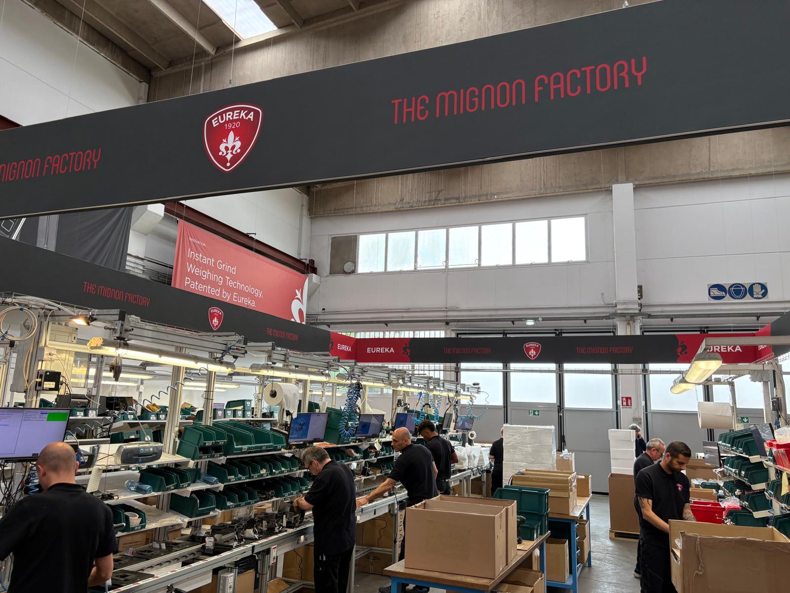 İtalyan Macinacaffè Mignon Fabrikası, Floransa'da Açılan Eureka Plant