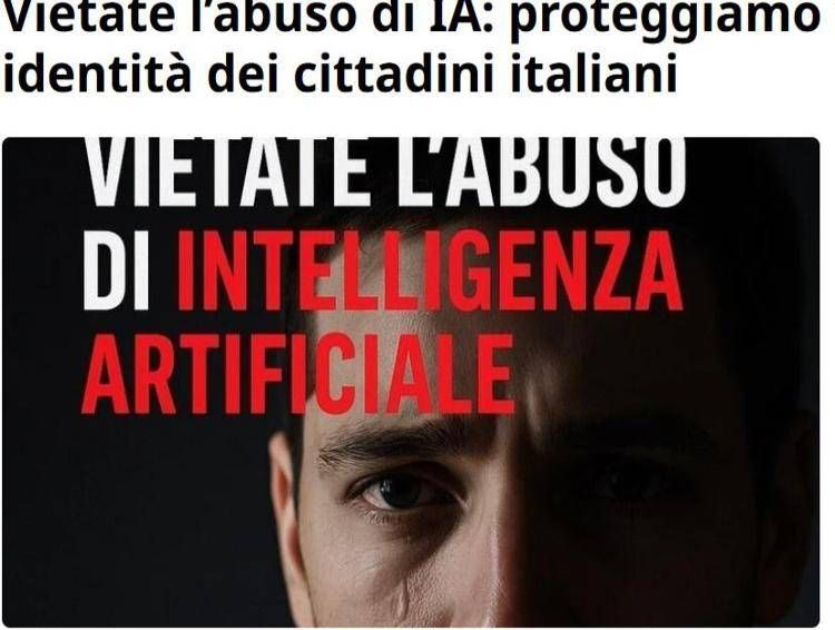 Petizione contro 'furto' voce e volto con l'Ia, 'serve legge che ne vieti l'uso improprio'