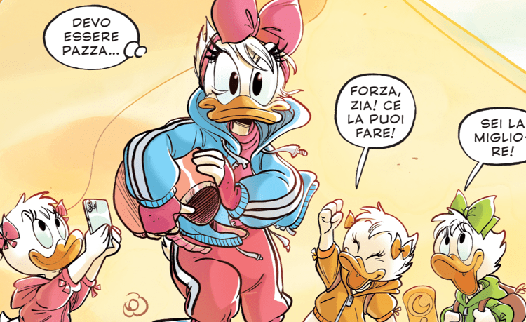 Paperina insieme alle sue nipotine in 'Dream Big, Daisy' - Panini Comics