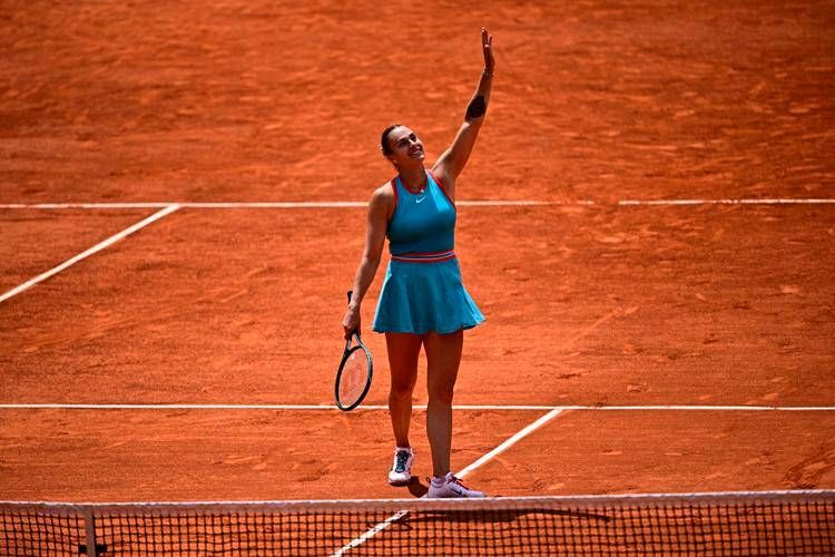 Aryna Sabalenka al Roland Garros - Afp