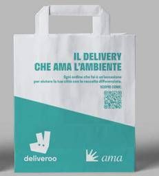 Come buttare i contenitori del cibo a domicilio? La soluzione di Ama e Deliveroo