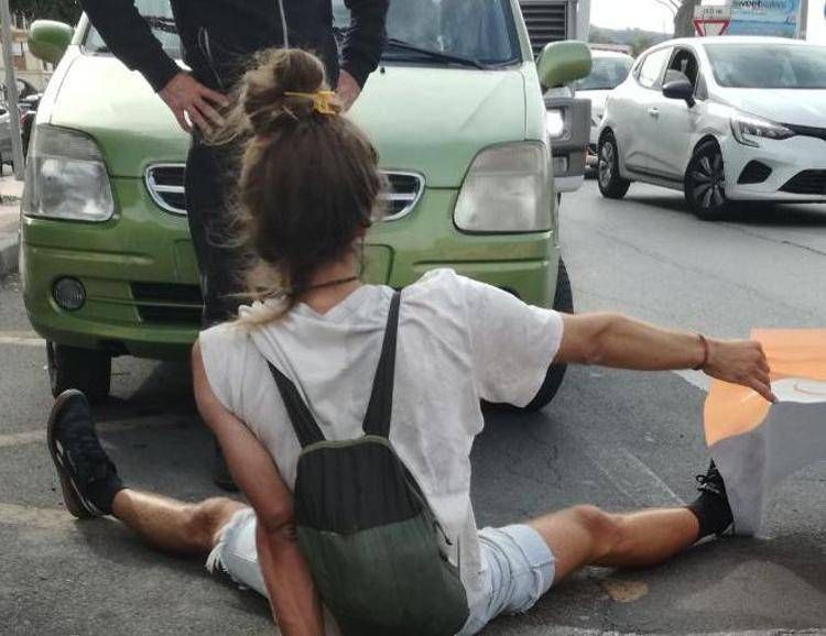 Un blocco stradale - (Fotogramma)