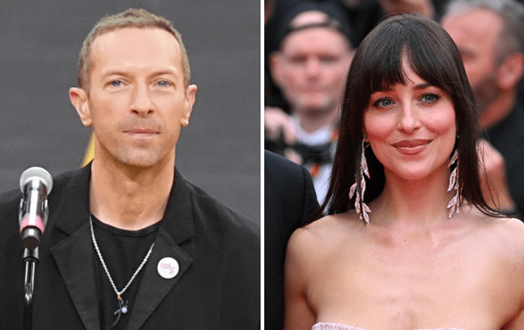 Chris Martin e Dakota Johnson - Fotogramma/IPA