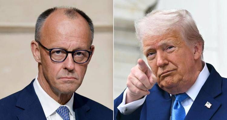 Friedrich Merz e Donald Trump - (Afp)