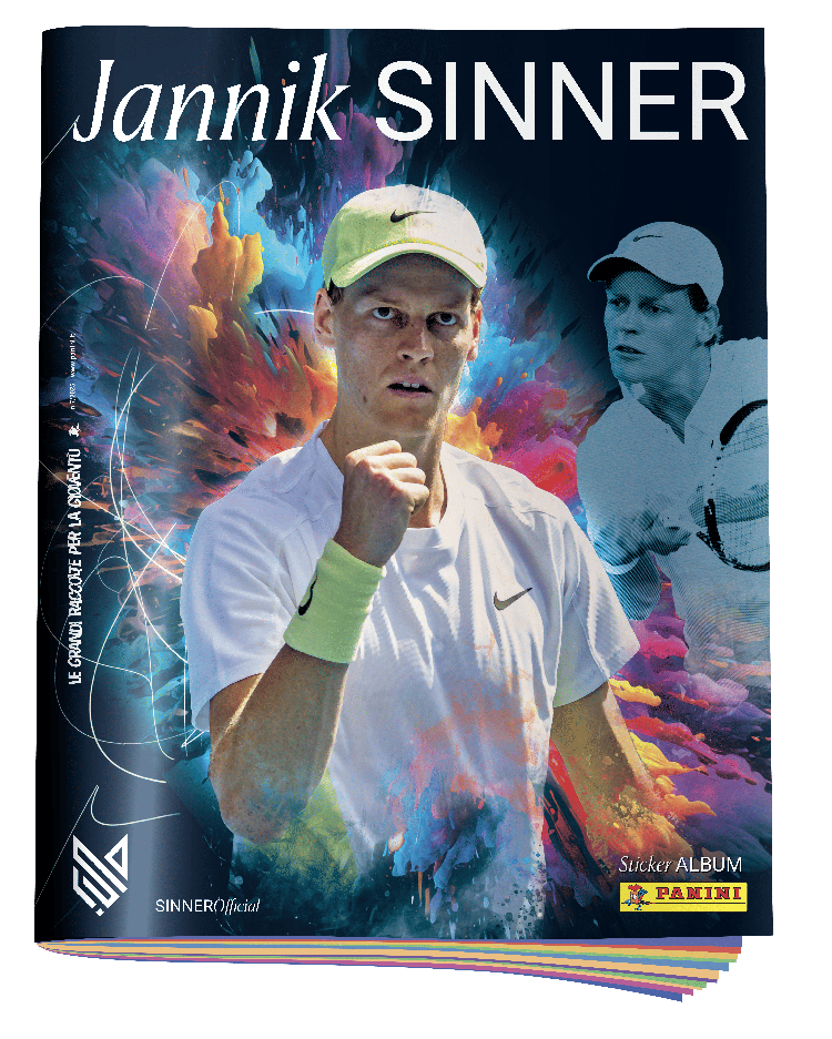 Panini lancia album dedicato interamente a Sinner con 192 figurine