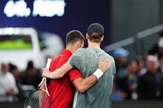 Novak Djokovic e Jannik Sinner - Ipa/Fotogramma