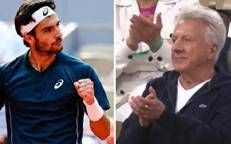 Lorenzo Musetti e Dustin Hoffman