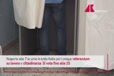 Referendum, si vota fino alle 15