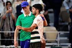 Jannik Sinner e Carlos Alcaraz - Afp