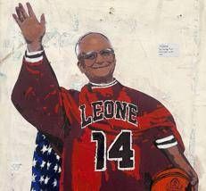 Leone XIV in versione stella del basket: l'omaggio dello street artist Tvboy a Prevost