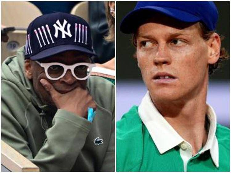 Spike Lee e Jannik Sinner - Afp