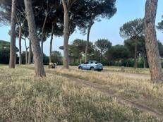 Il luogo del ritrovamento dei corpi a Villa Pamphili