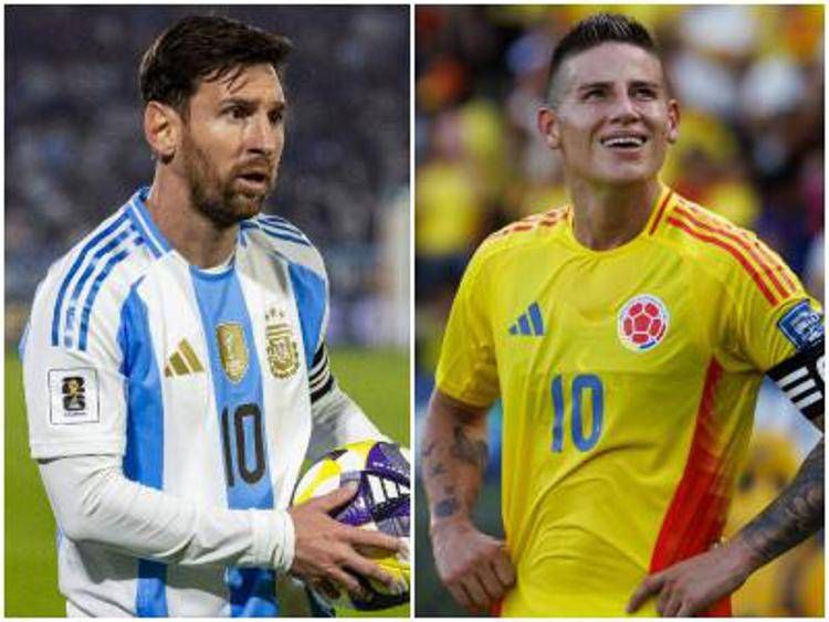 Lionel Messi e James Rodriguez - Ipa/Fotogramma