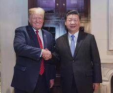 Trump e Xi, stretta di mano - Fotogramma /Ipa