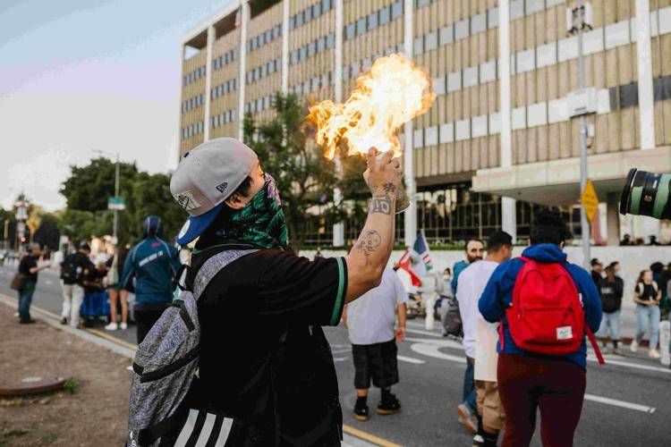 Manifestante a Los Angeles - IPA