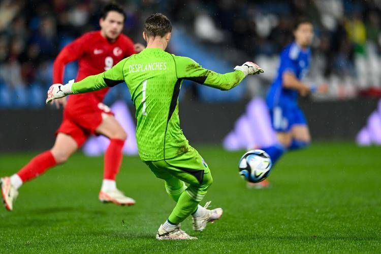 Il portiere dell'Italia U21 Sebastiano Desplanches - Fotogramma/IPA