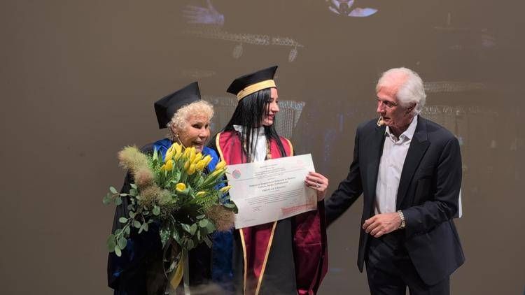 Ornella Vanoni, Marina Brambilla e Massimiliano Finazzer Flory