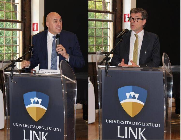 Convegno alla Link, focus su 'Italia alle prossime sfide' con Crosetto e Giorgetti
