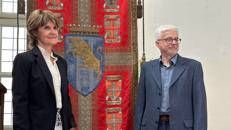 La Rettrice Cristina Prandi e il prorettore Gianluca Cuniberti