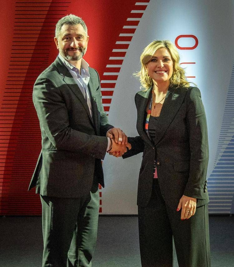 Valeria Sandei (ceo Almawave) e Andrea Sinopoli (VP e Country Leader Cloud Technology, Oracle Italia) - Almawave
