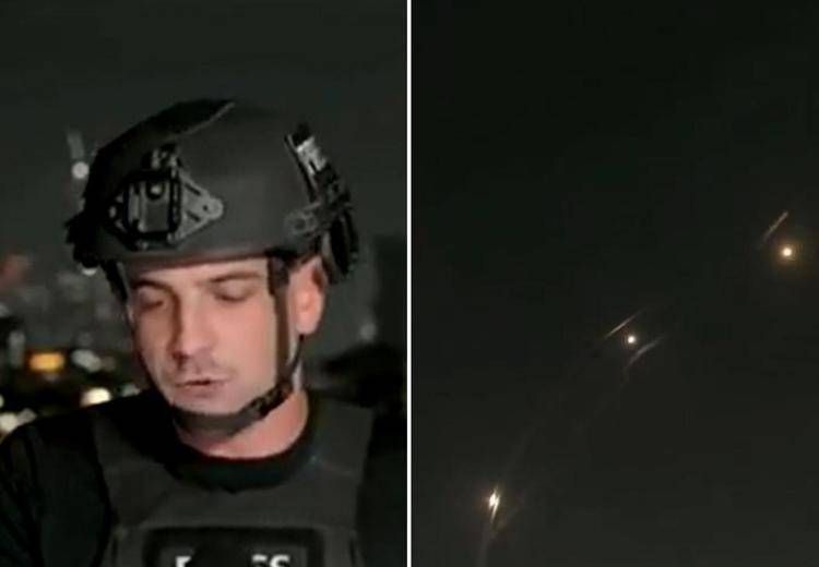 "Piovono missili", il giornalista e l'attacco su Tel Aviv - Video