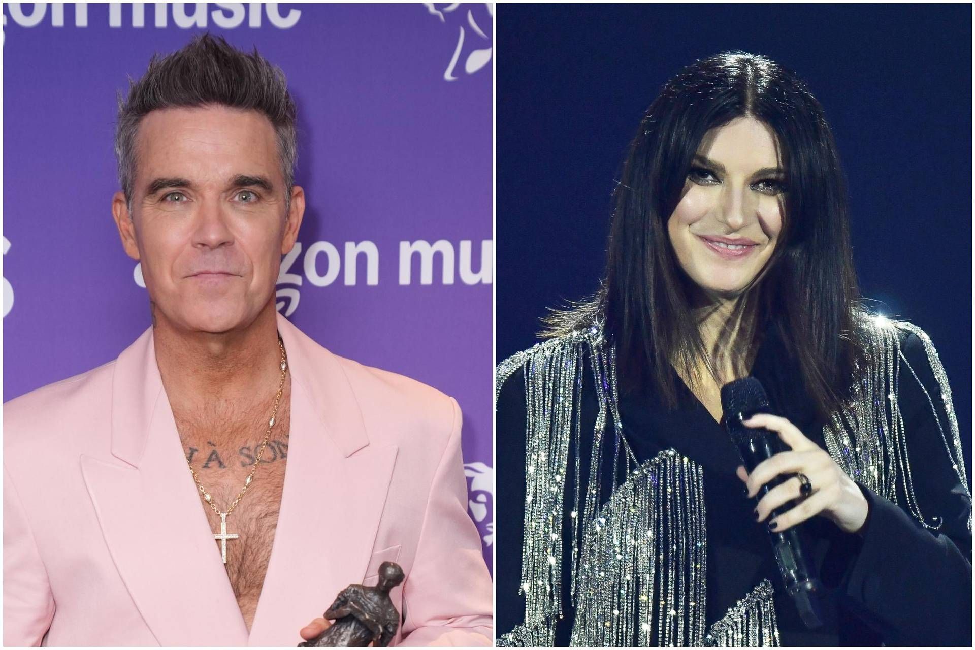 Laura Pausini ve Robbie Williams yeni ilahi fifa şarkı söylüyor
