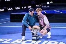 Darren Cahill e Jannik Sinner - Ipa/Fotogramma