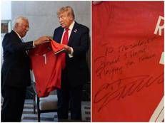 Antonio Costa, Donald Trump e la dedica sulla maglia di Ronaldo - X