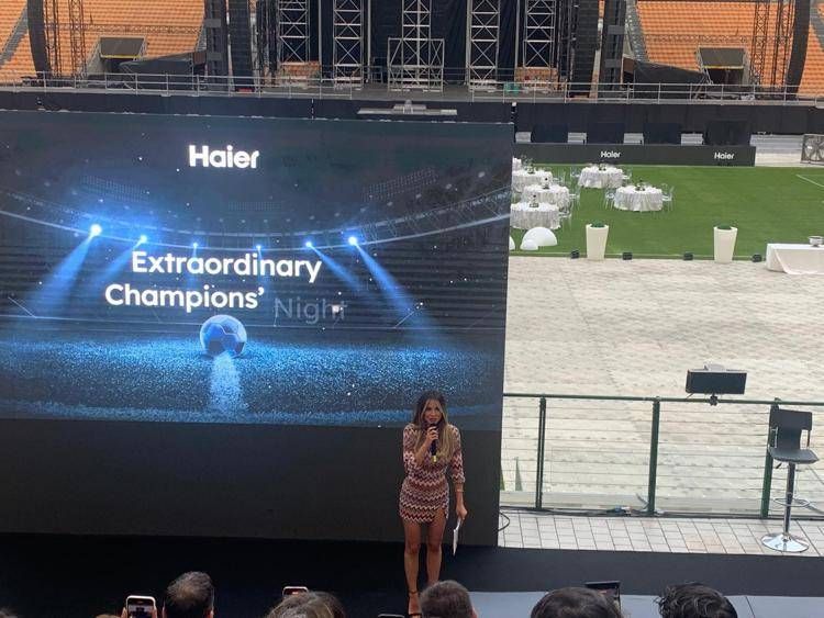 Haier Show a San Siro con Diletta Leotta per lancio nuovi Smart Tv e partnership con Dazn