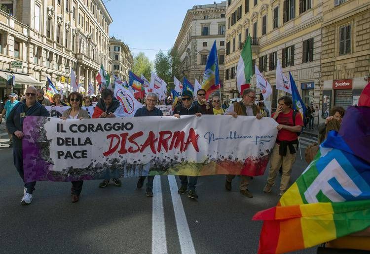 Manifestazione contro il riarmo, immagine di repertorio (Fotogramma/Ipa)