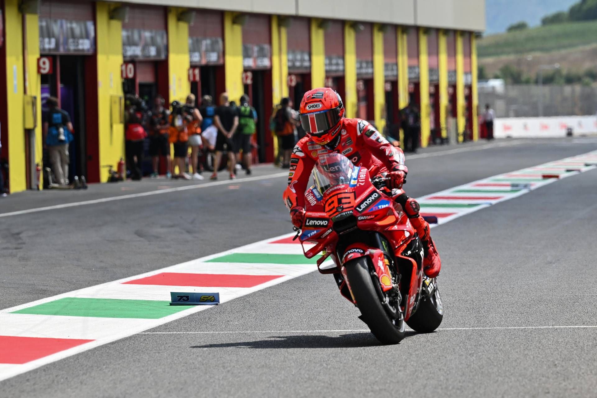 Mugello GP ve Second Bagnaia'da Pole'da MotoGP, Marquez