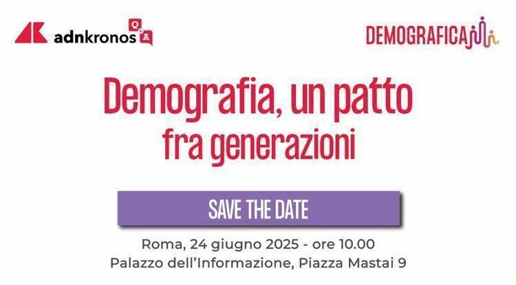 Adnkronos Q&A, 'Demografia, un patto fra generazioni': l'evento il 24 giugno