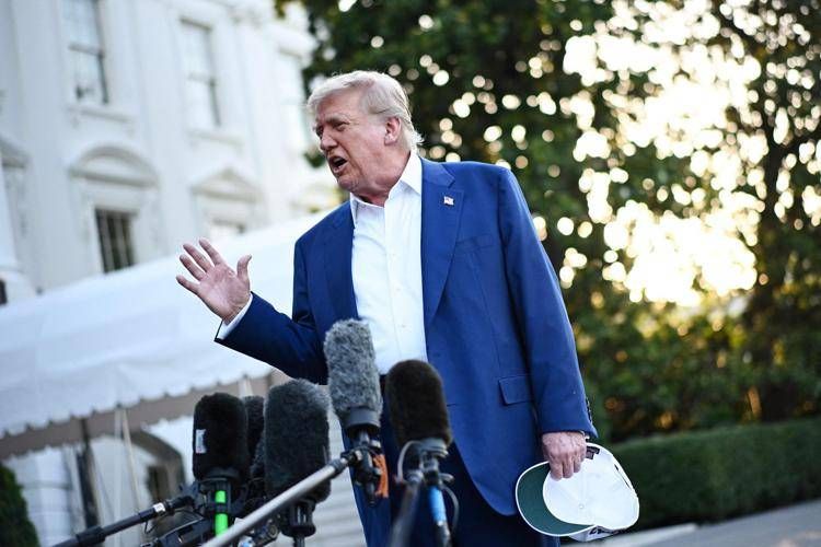  - AfpDonald Trump oggi alla Casa Bianca - Afp