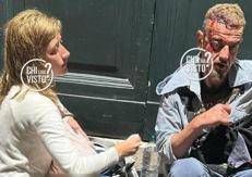 Anastasia Trofimova con Francis Kaufmann - Foto da filmato esclusivo di 'Chi l'ha visto?'