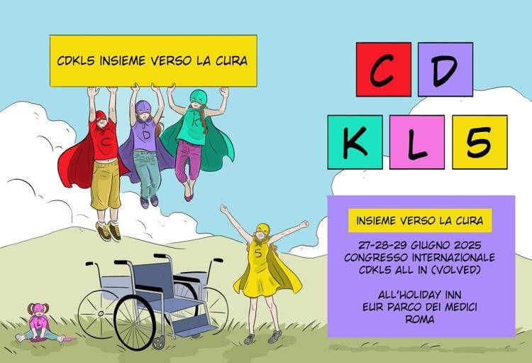 Illustrazione donata dalla fumettista Simona Binni all'associazione Cdkl5 Insieme verso la cura