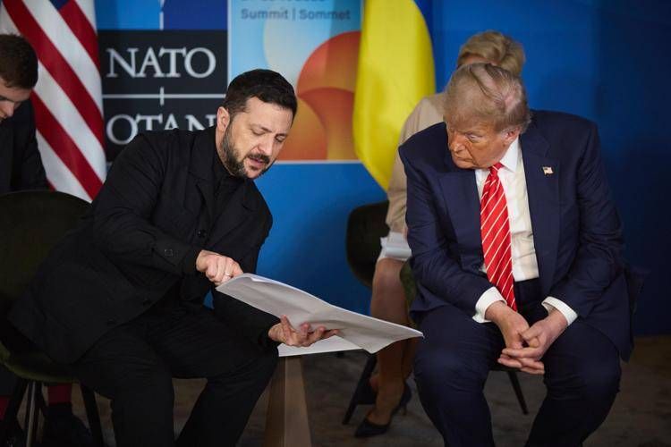 Volodymyr Zelensky e Donald trump