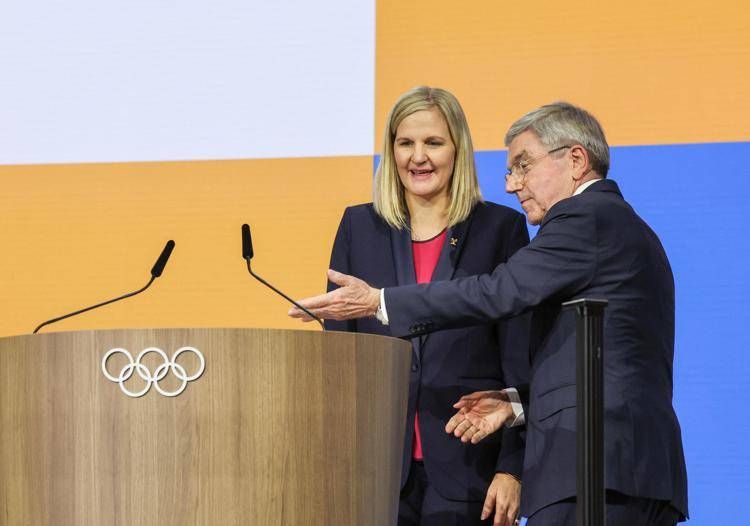 Kirsty Coventry e Thomas Bach - Fotogramma/IPA