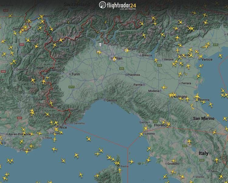 Guasto a centro radar blocca aerei nel nord ovest, voli sospesi e ritardi da Milano a Torino