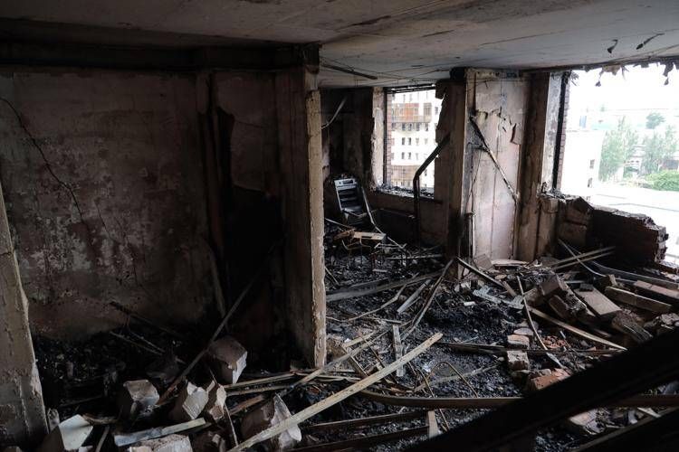 Macerie in Ucraina - (Afp)